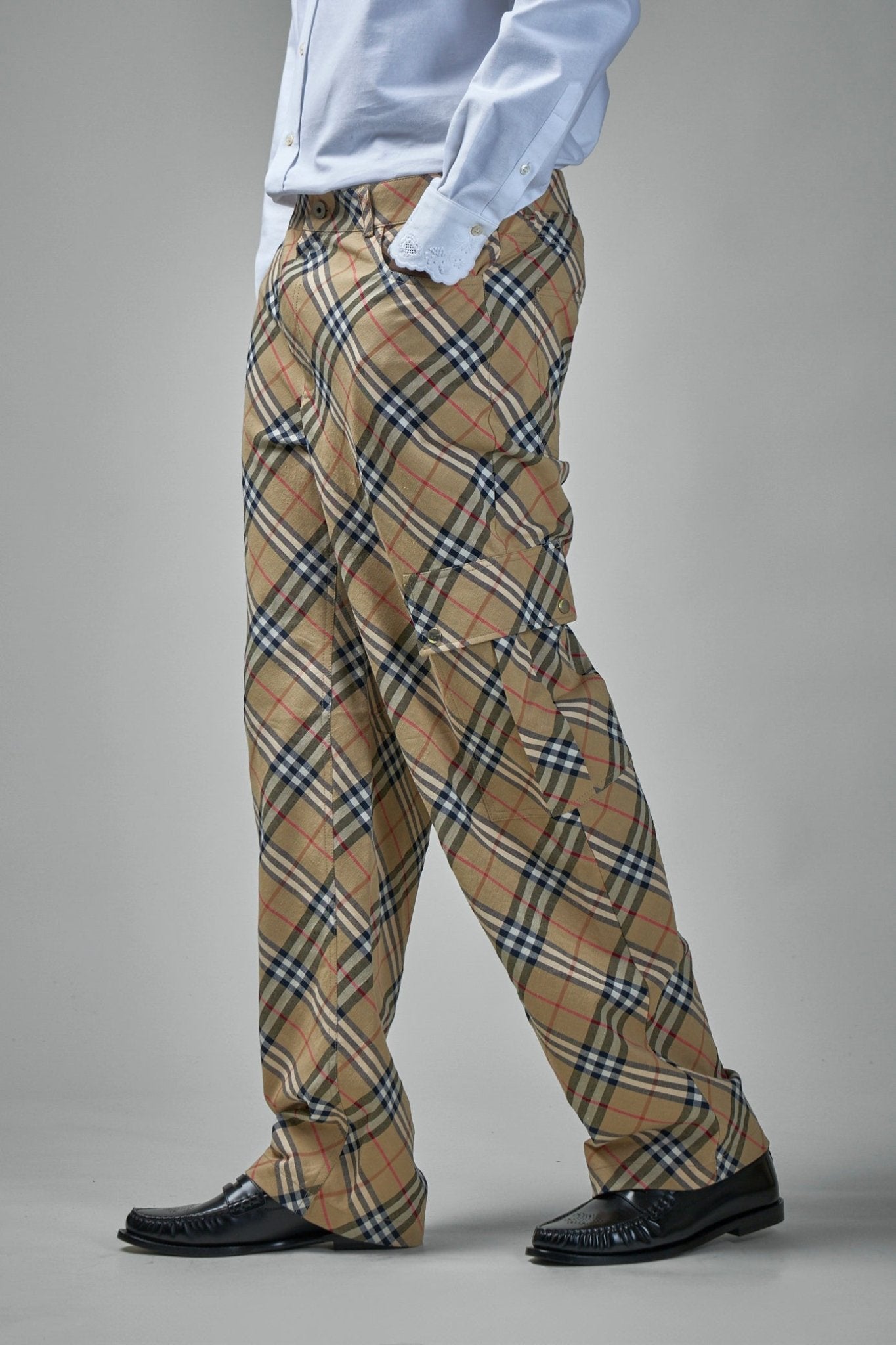 Burberry Check Cargo Pants - Vintage Pattern Cotton – LABELS
