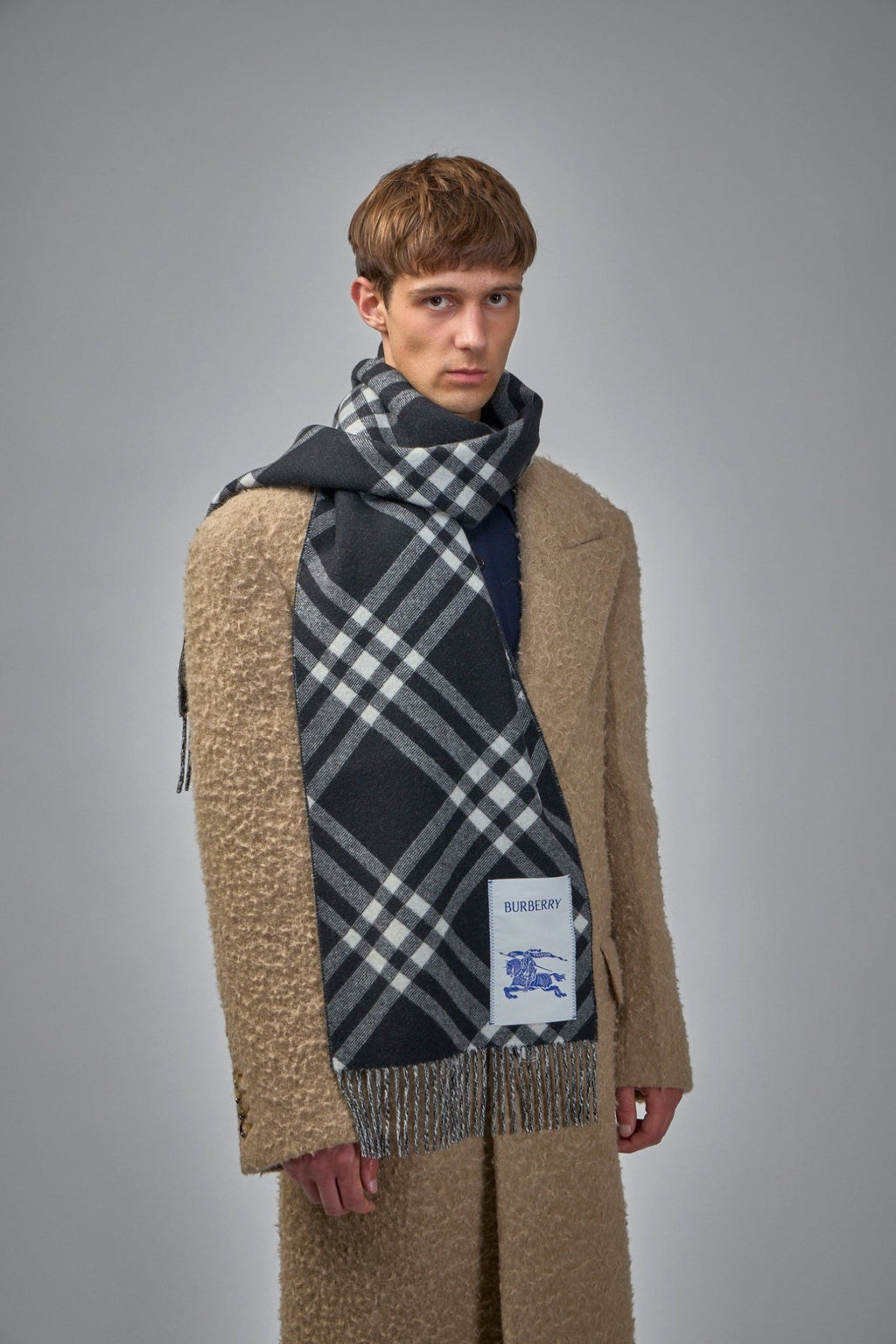 Burberry - Check Cashmere Scarf - LABELS