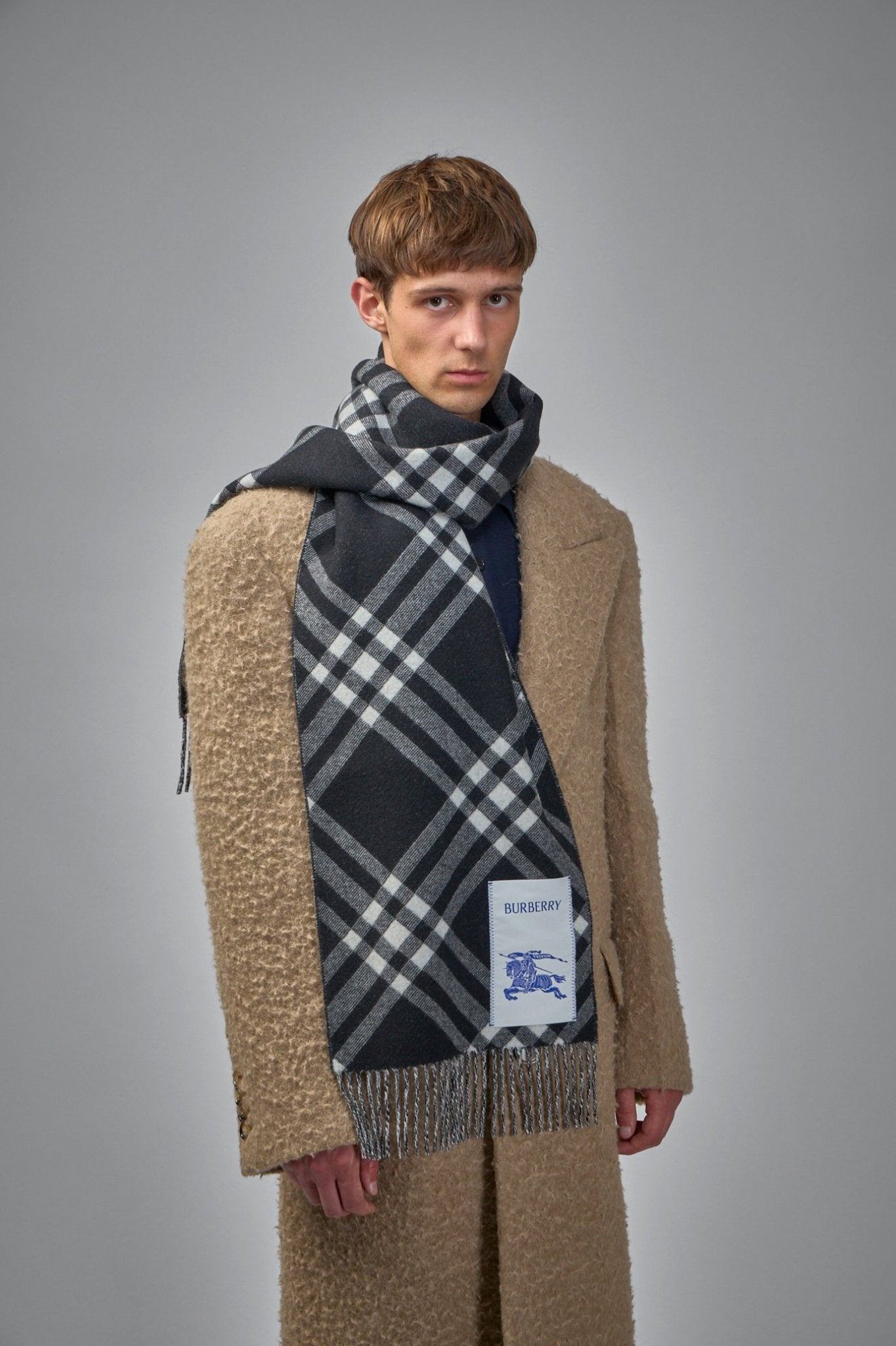 Burberry - Check Cashmere Scarf - LABELS
