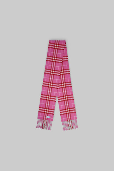 Check Cashmere Scarf