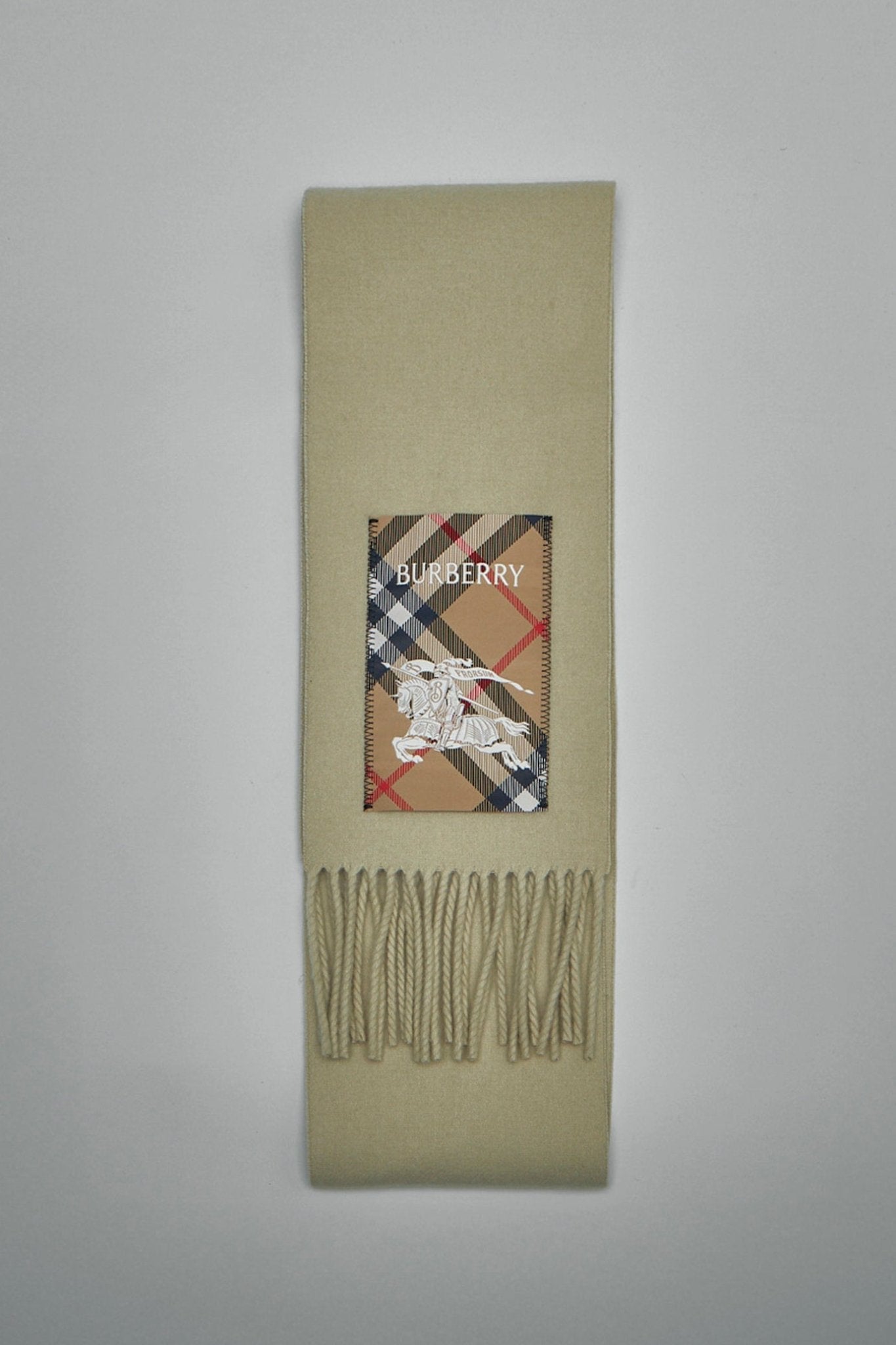 Burberry - Check Label Cashmere Scarf - LABELS
