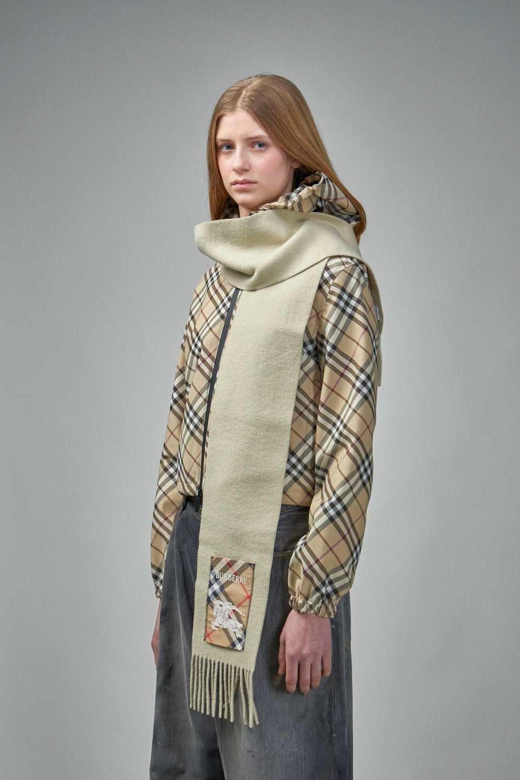 Burberry - Check Label Cashmere Scarf - LABELS