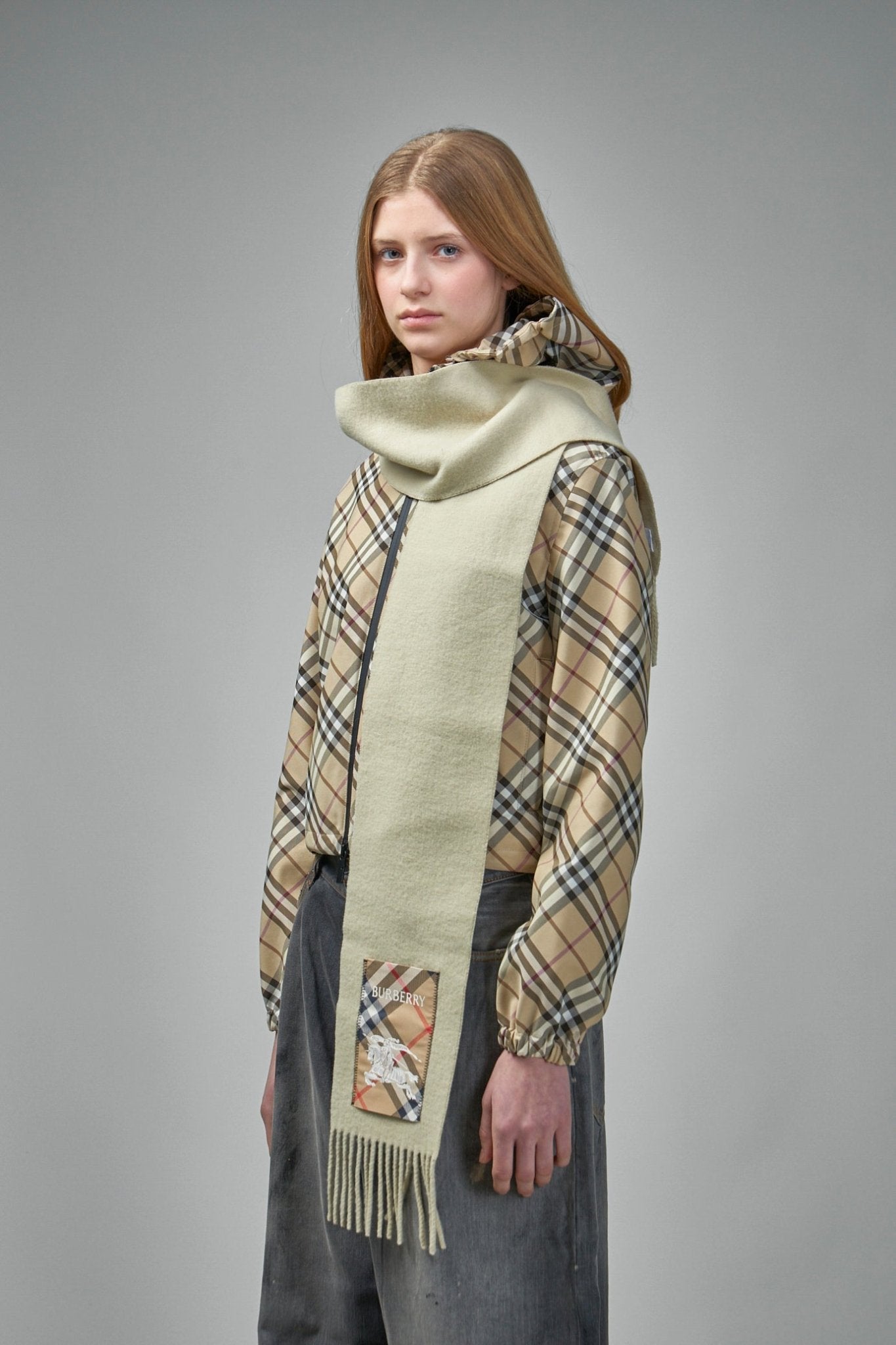 Burberry - Check Label Cashmere Scarf - LABELS