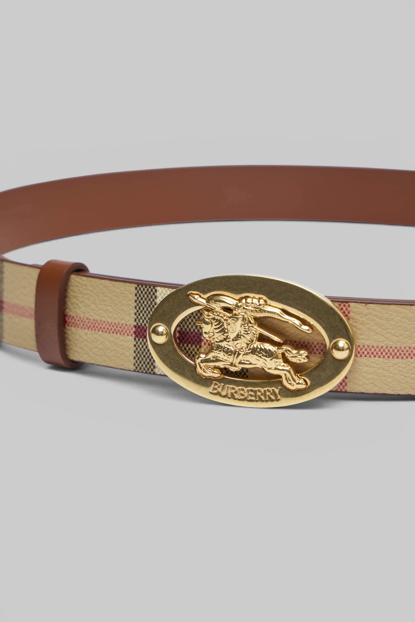Burberry - Check Oval Belt - LABELS