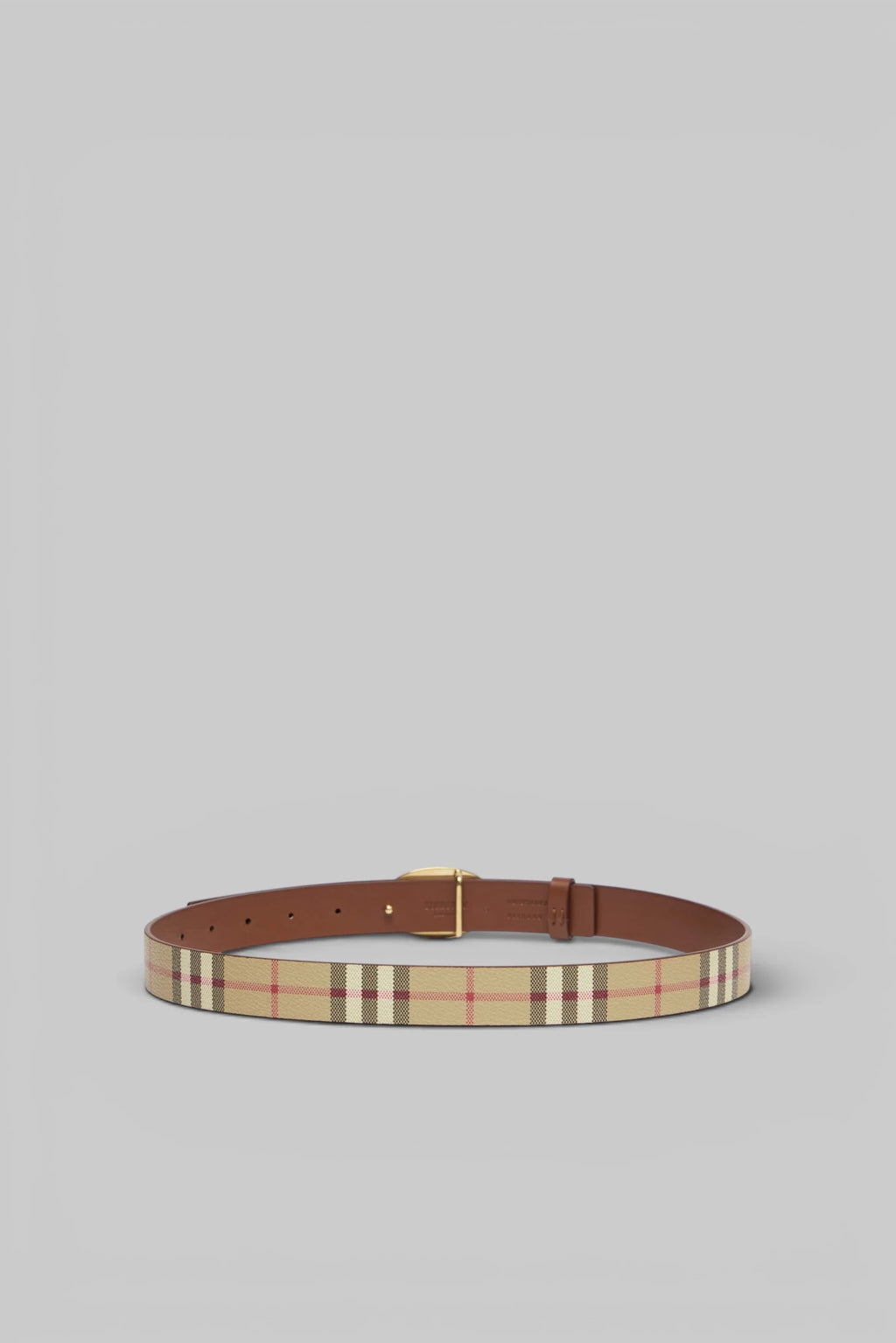 Burberry - Check Oval Belt - LABELS