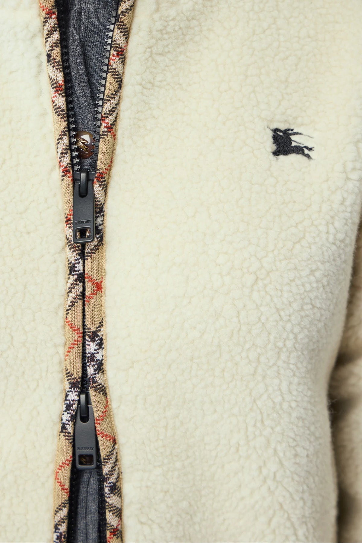 Burberry - Cropped Wool-Cashmere Blend Fleece Jacket - LABELS
