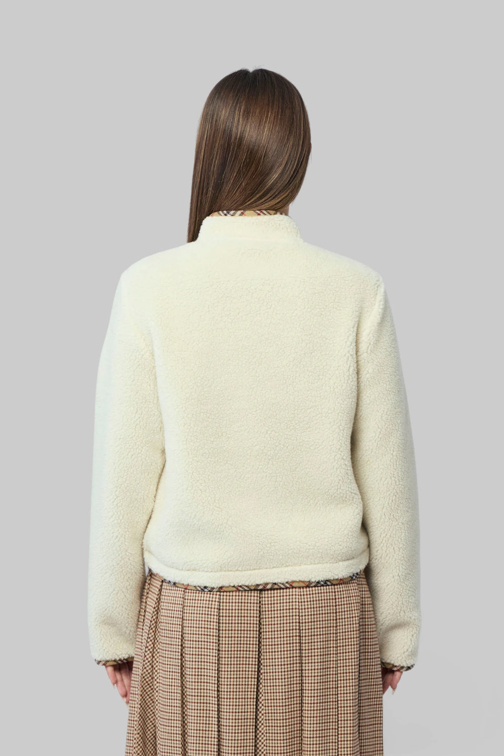 Burberry - Cropped Wool-Cashmere Blend Fleece Jacket - LABELS