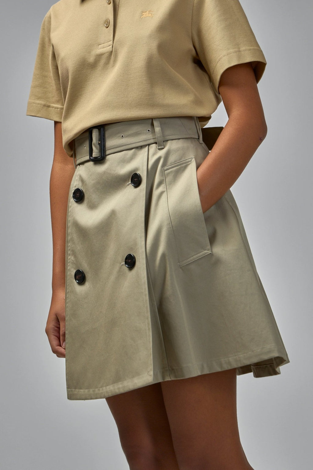 Burberry - Gabardine Trench Mini Skirt - LABELS