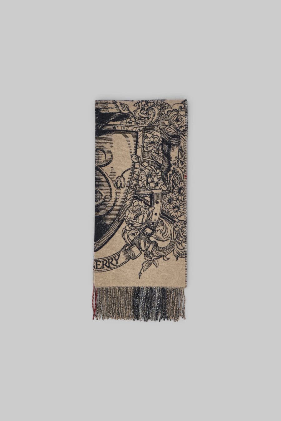 Burberry - Reversible Etched Knight Cashmere Scarf, - LABELS