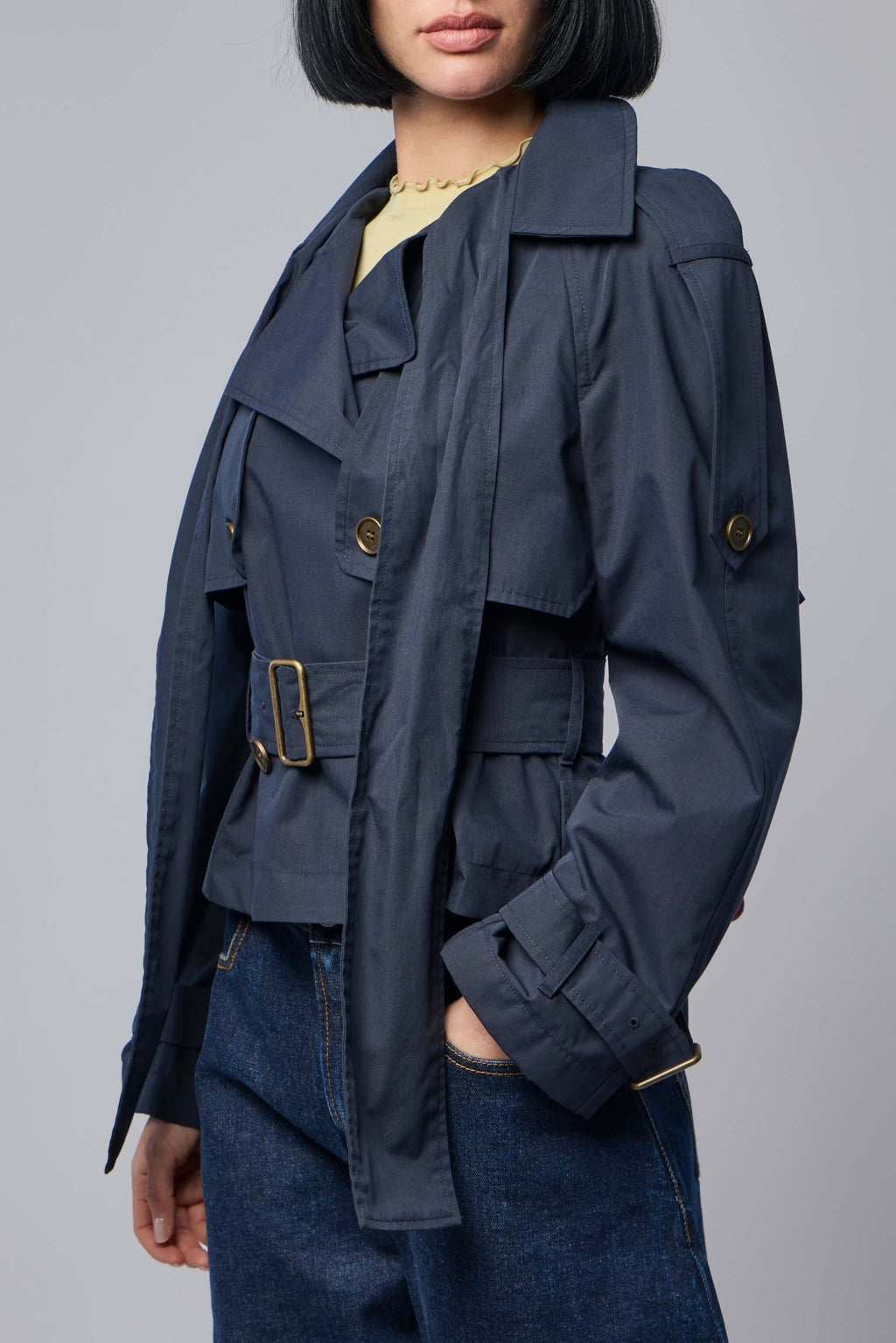 Burberry - Short Canvas Trerose Trench Coat - LABELS