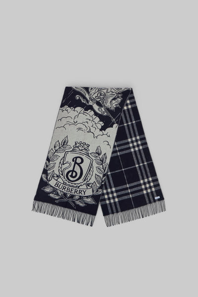 Stormy Knight Check Scarf