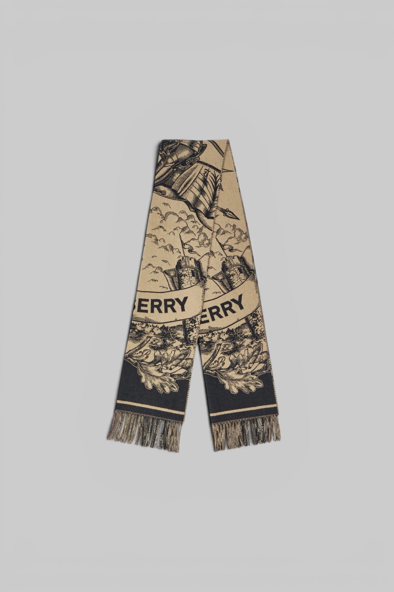 Burberry - Wide Gallant Knight Cashmere Scarf - LABELS