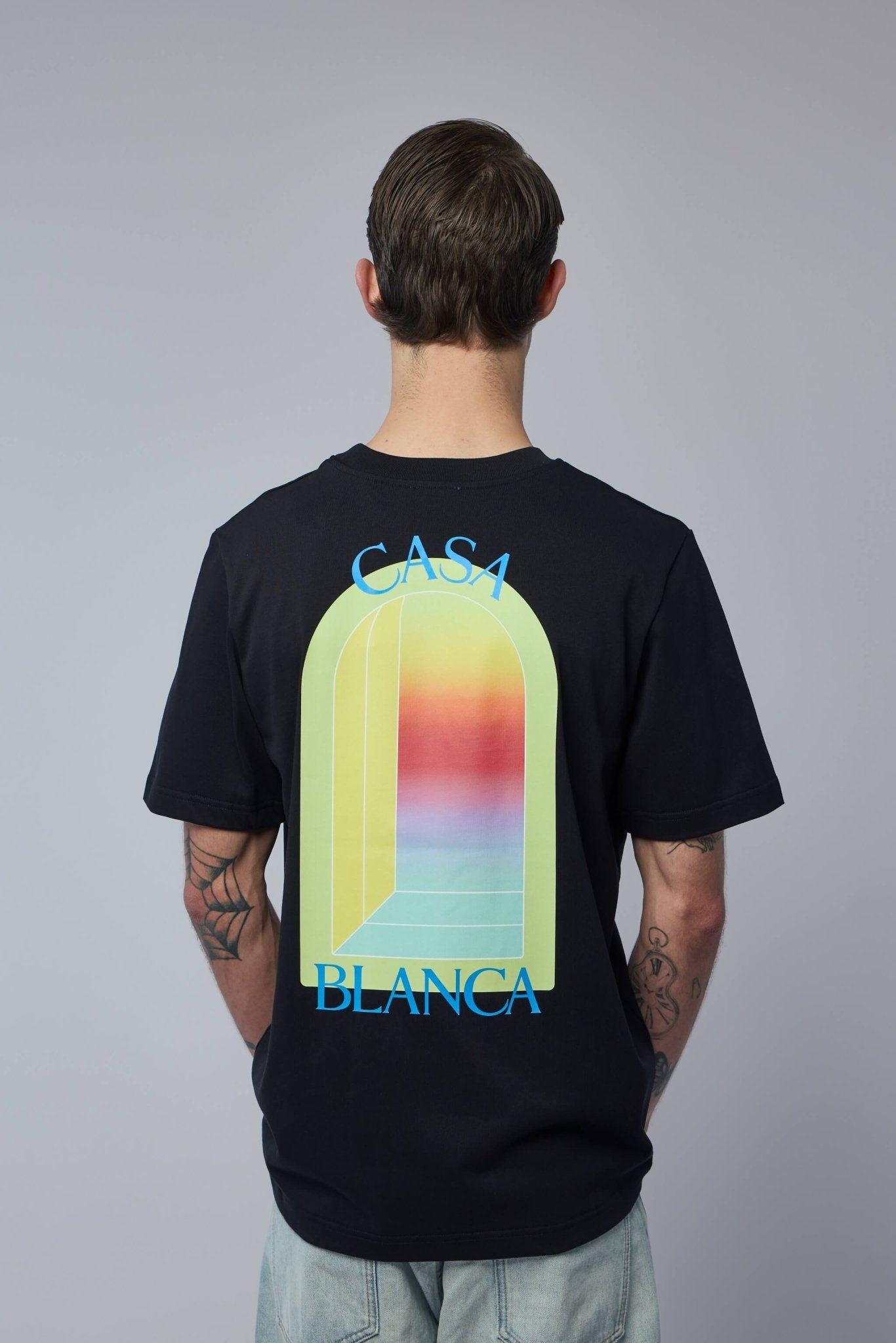 Casablanca - Black Jersey T-shirt - LABELS