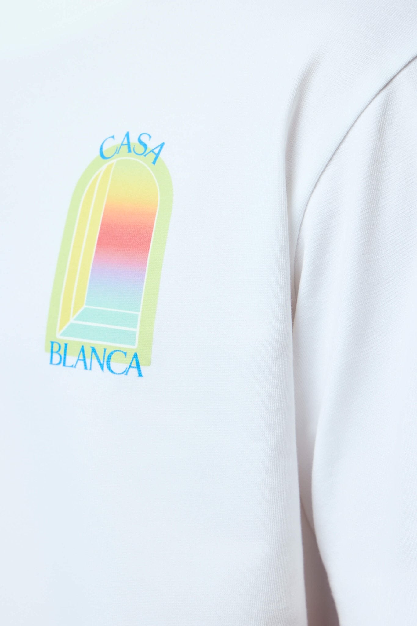 Casablanca - Bright White Jersey T-shirt - LABELS