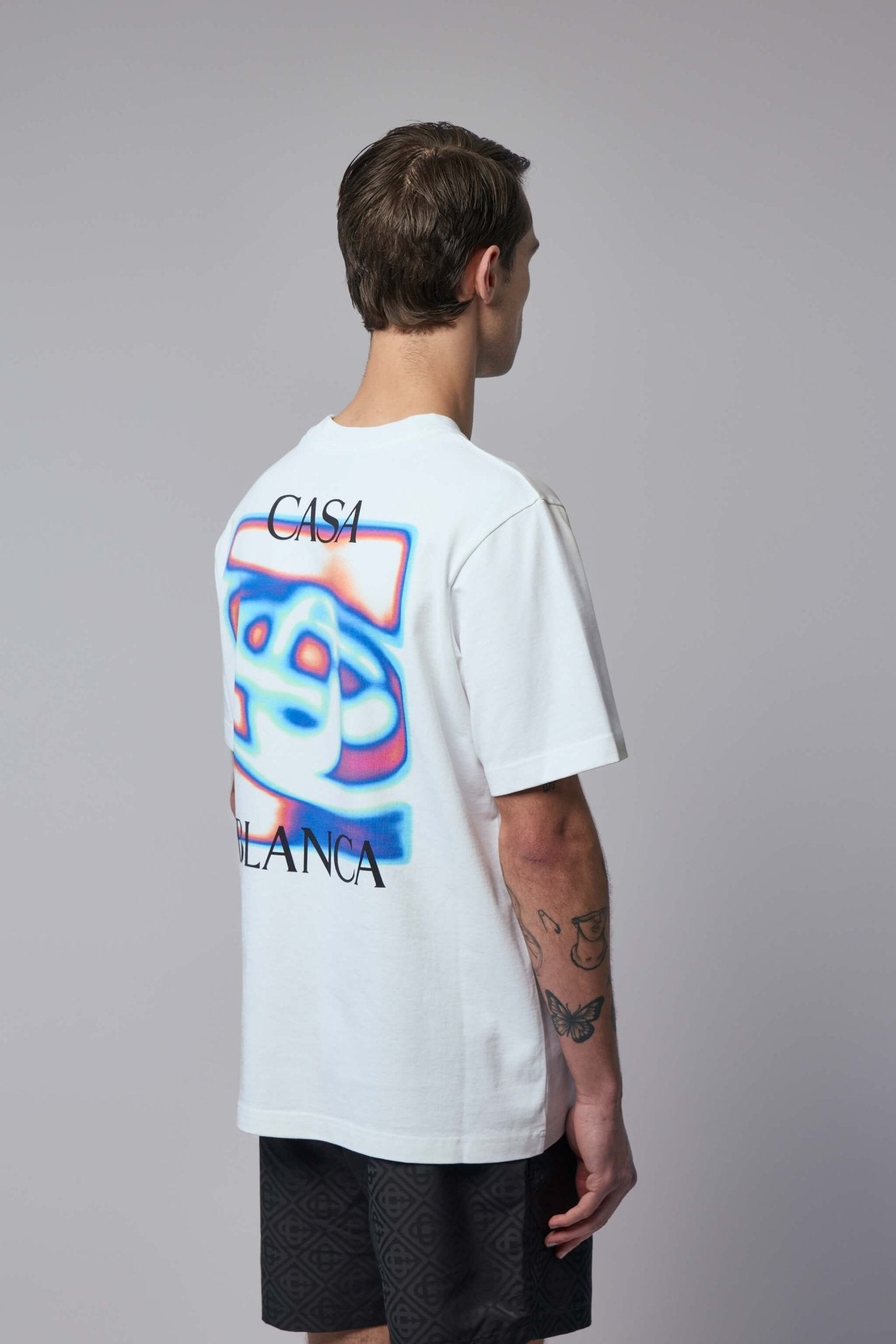 Casablanca - Bright White Jersey T-shirt - LABELS