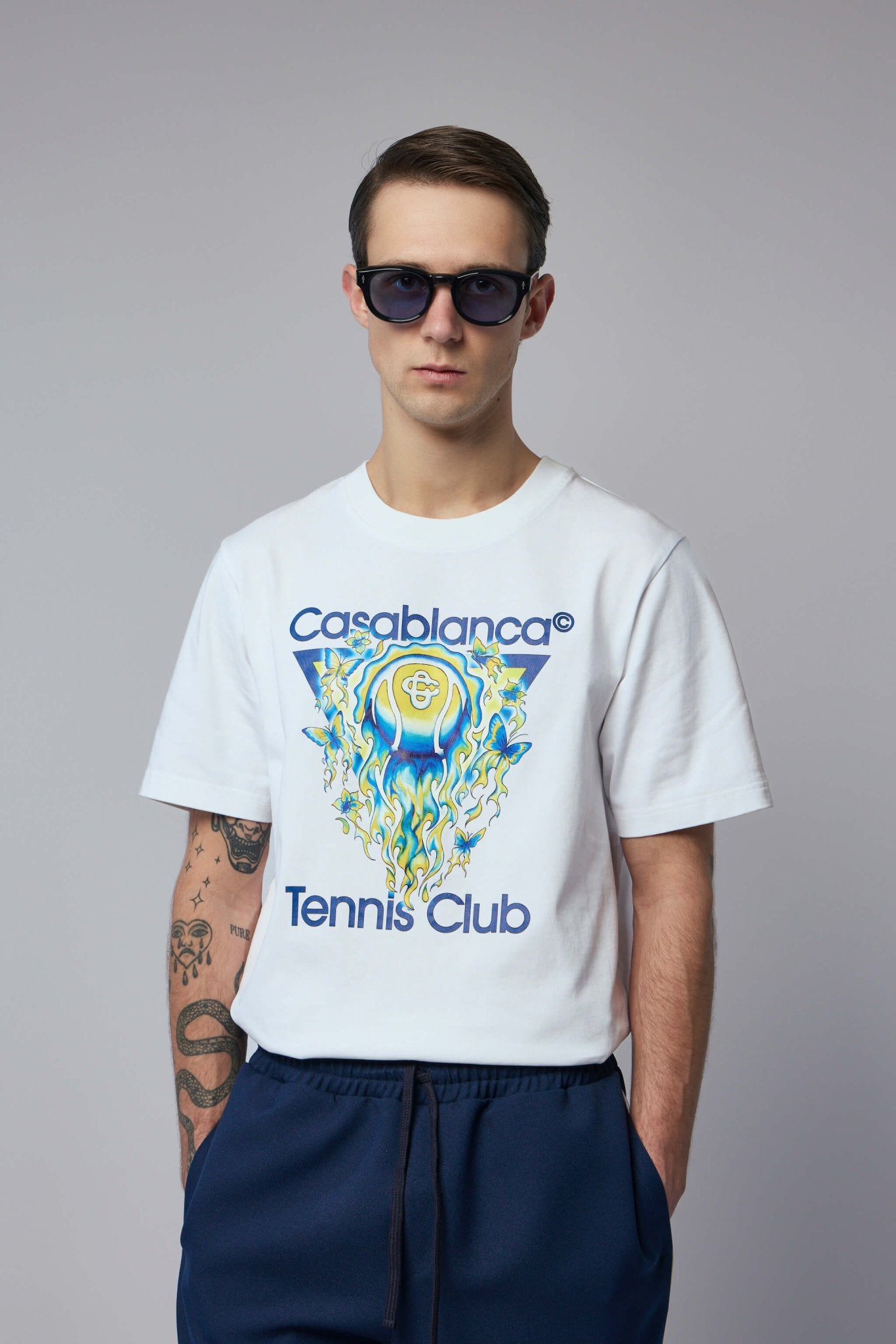 Casablanca T-Shirts - Bright White Jersey Design – LABELS