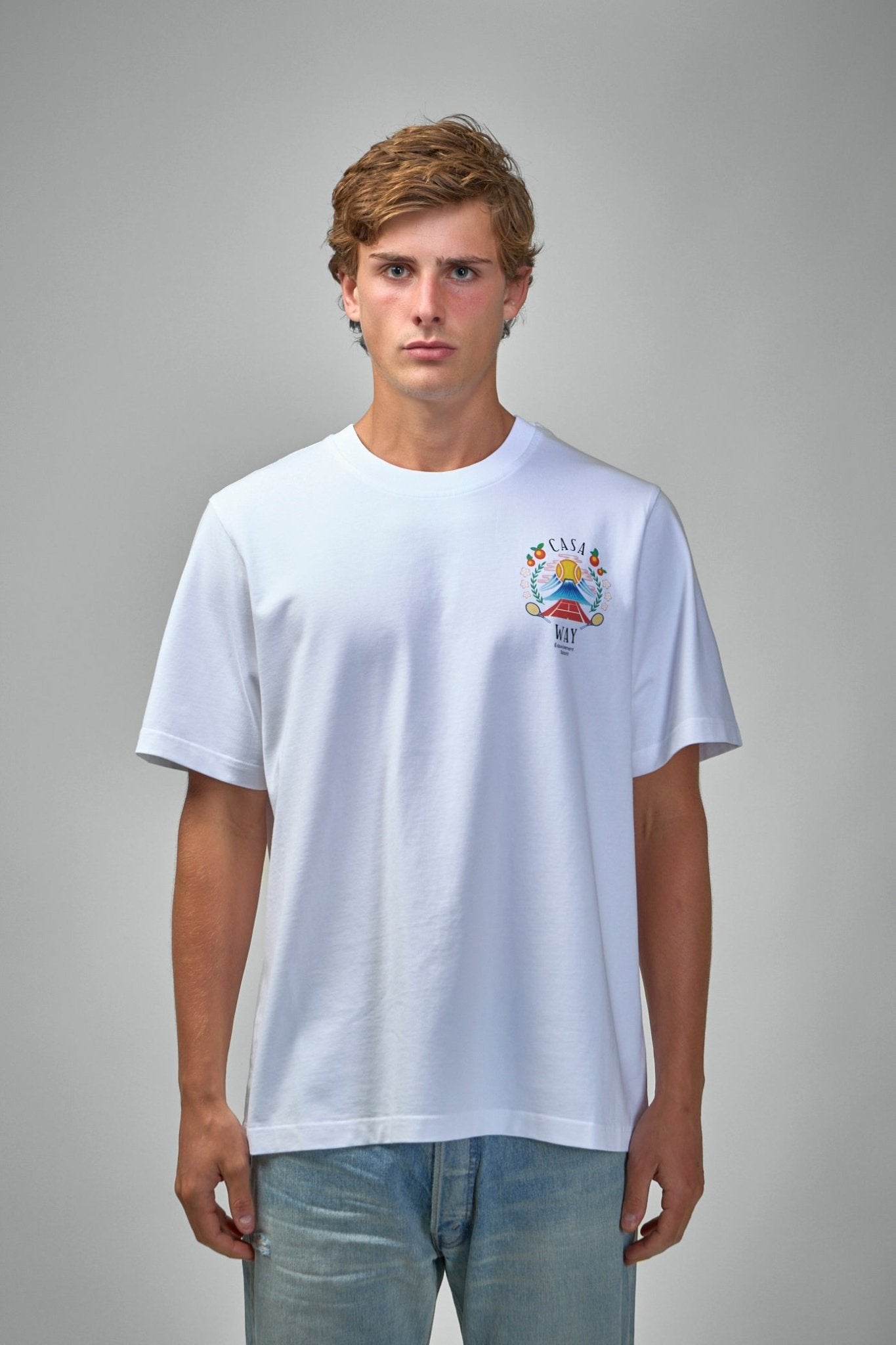 Casablanca - Casa Way Mountain Printed T-Shirt - LABELS