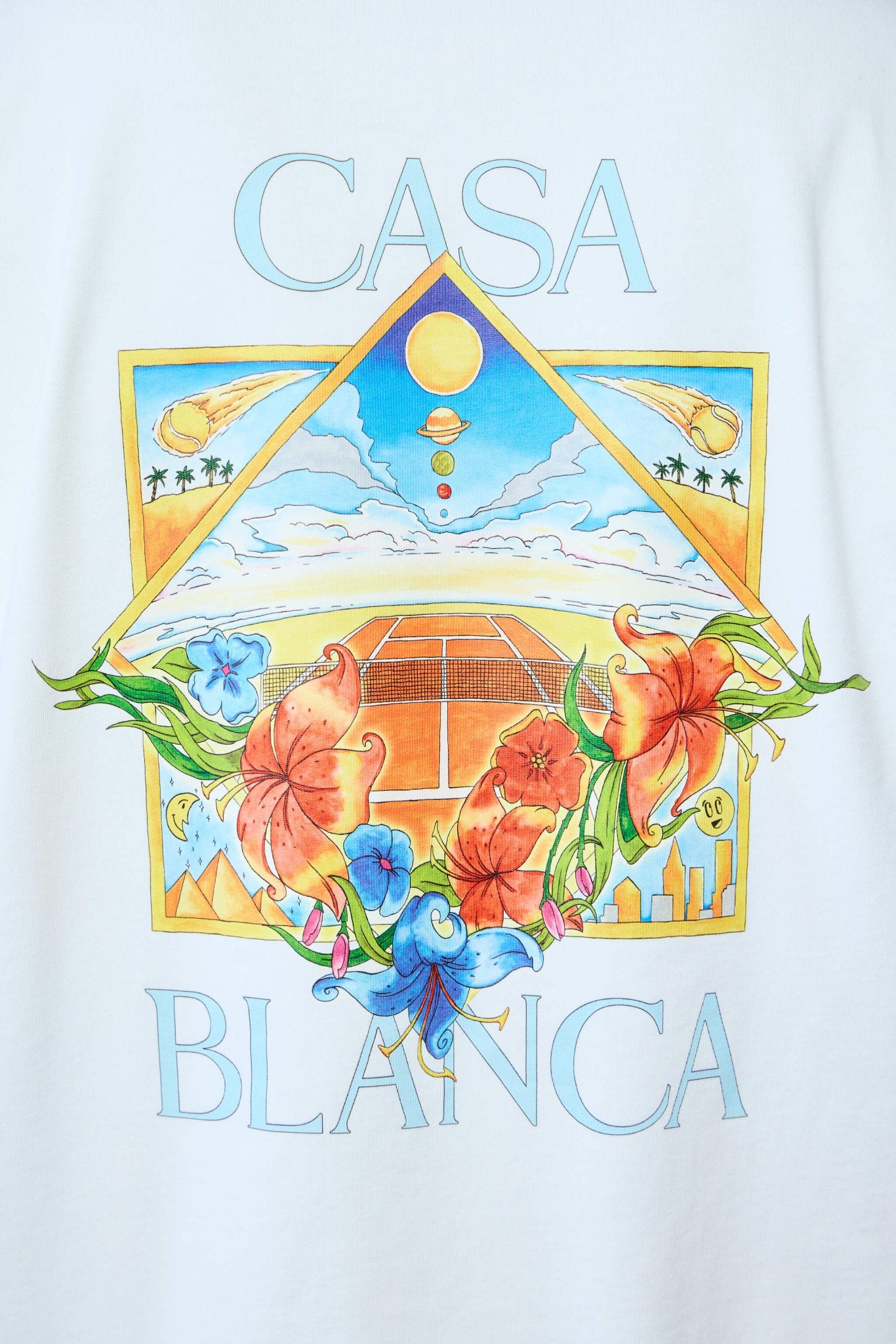 Casablanca - Flower Court Icon Classic T-shirt - LABELS
