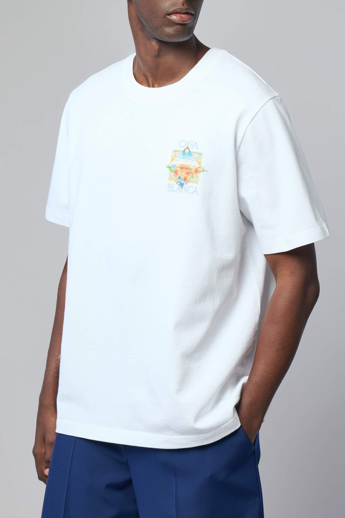 Casablanca - Flower Court Icon Classic T-shirt - LABELS