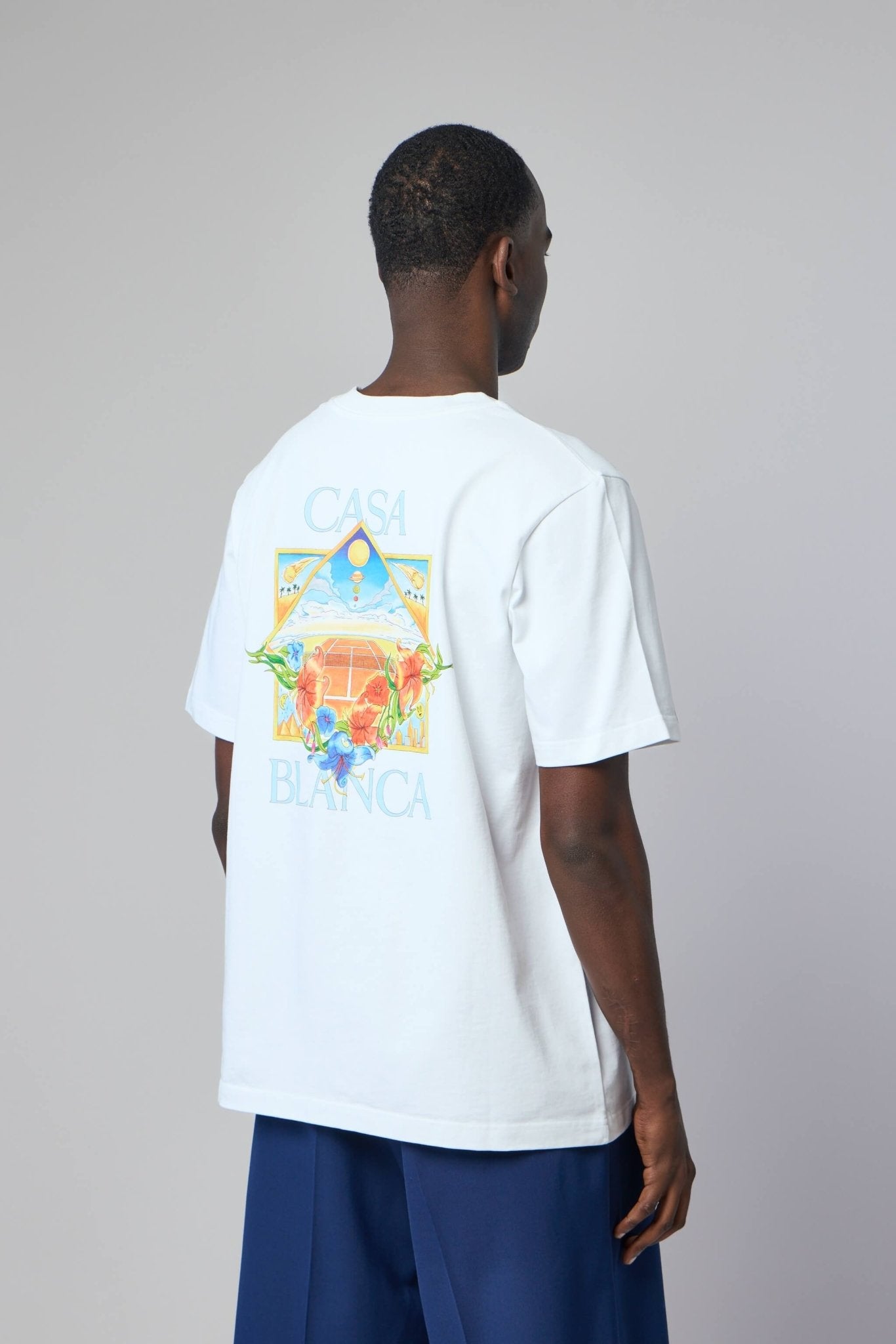 Casablanca - Flower Court Icon Classic T-shirt - LABELS