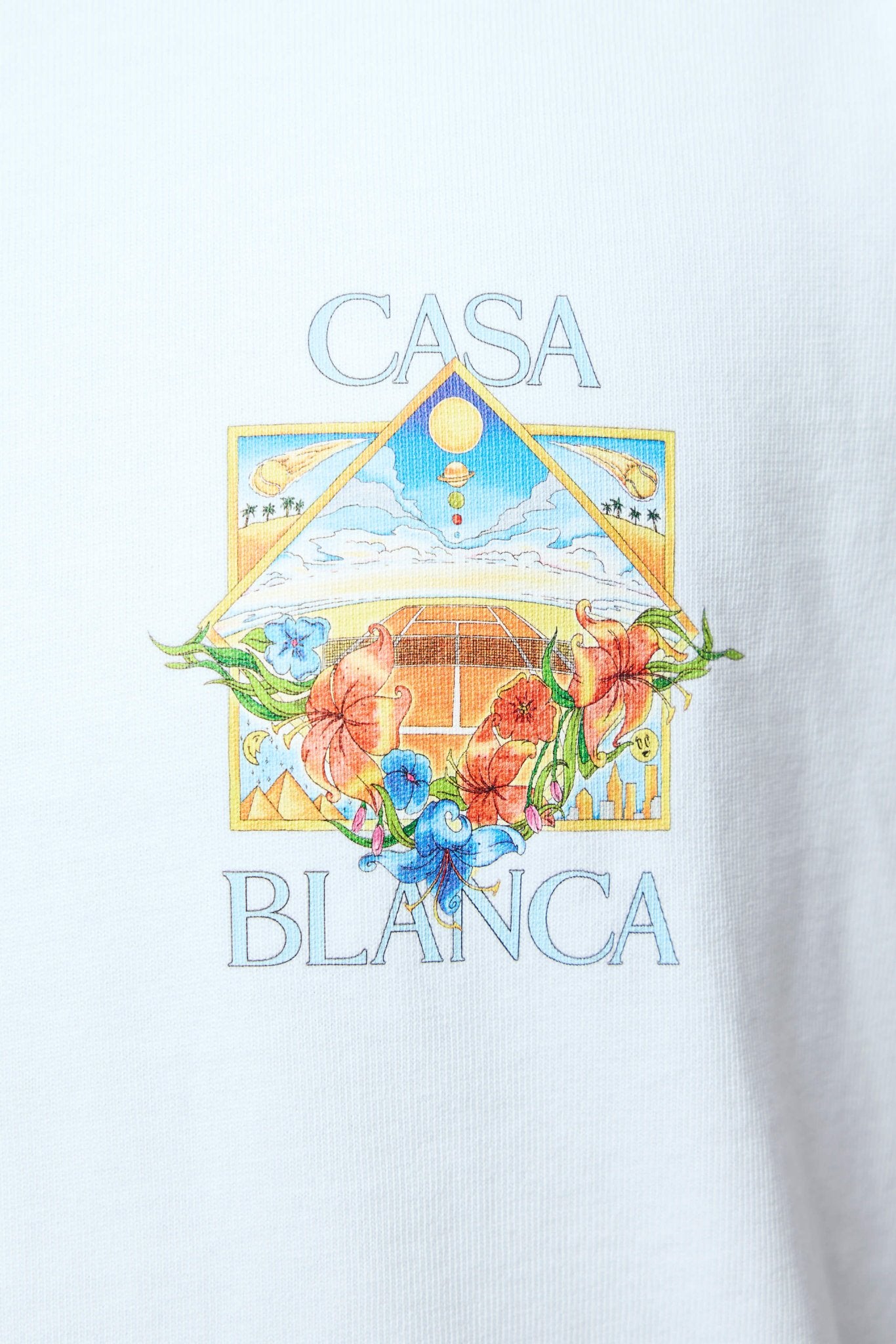 Casablanca - Flower Court Icon Classic T-shirt - LABELS