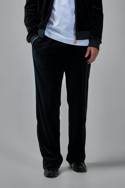 Gradient Piping Velour Track Pants