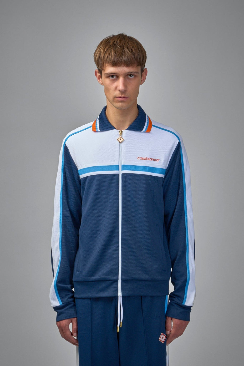 Casablanca - Mens Textured Track Jacket Round Pique - LABELS