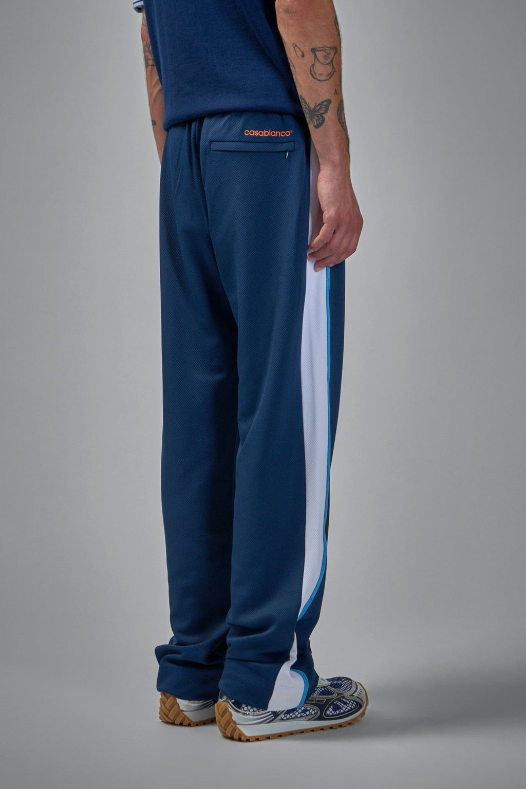 Casablanca - Mens Textured Trak Pants Round Pique - LABELS