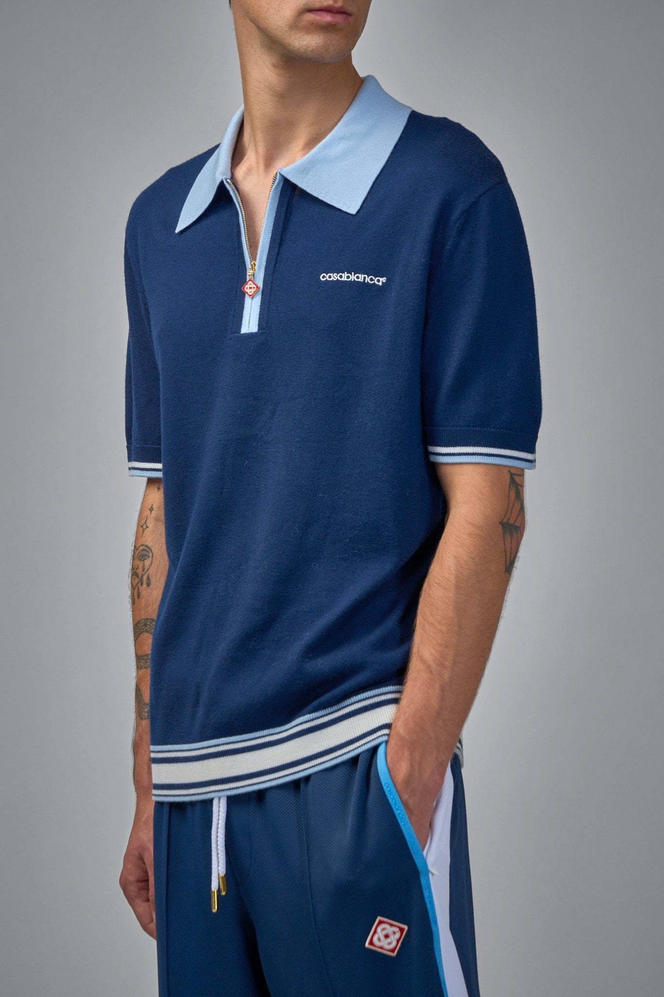 Casablanca - Merino Knit Tennis Polo Shirt - LABELS