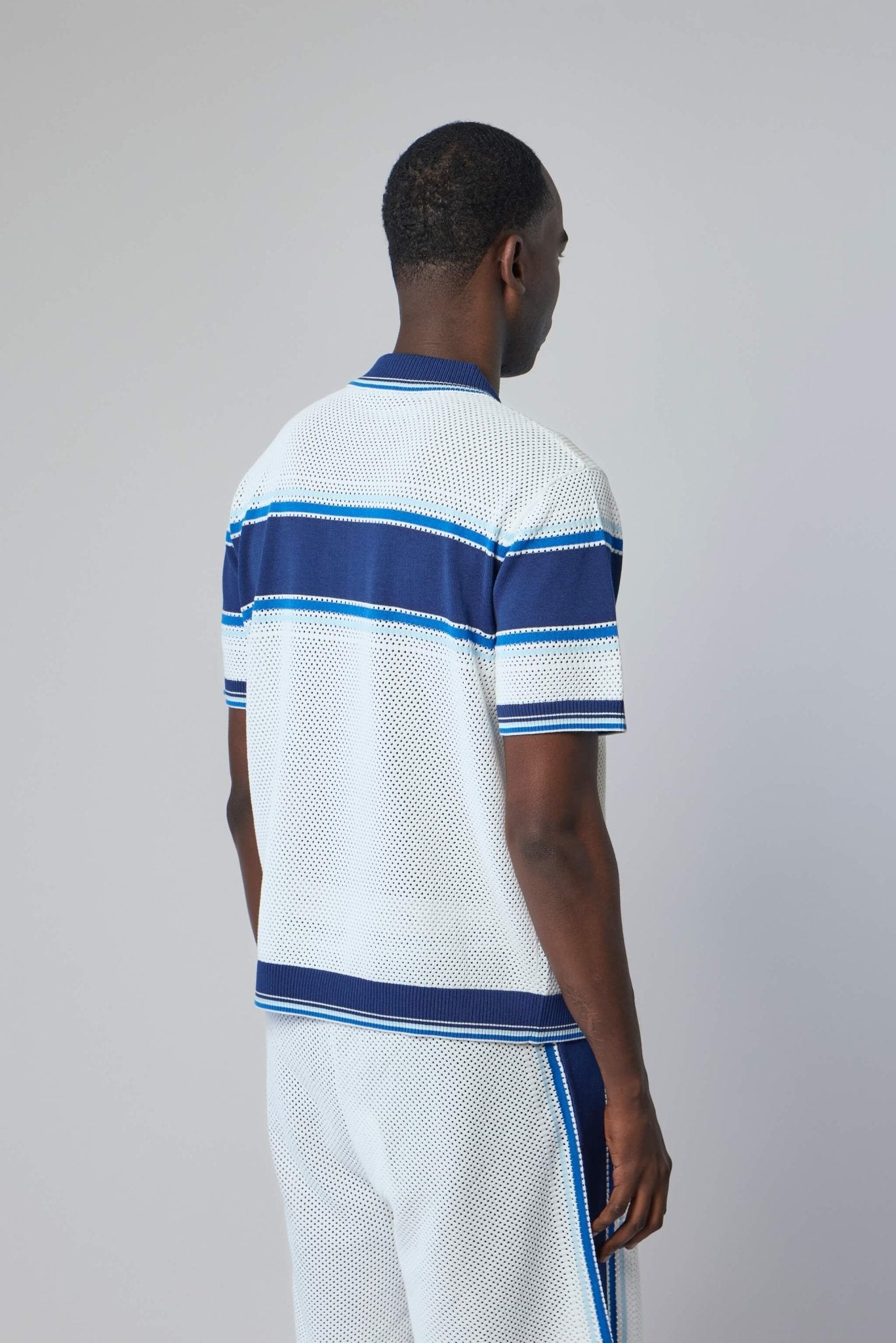 Casablanca - Mesh Stripe Polo - LABELS