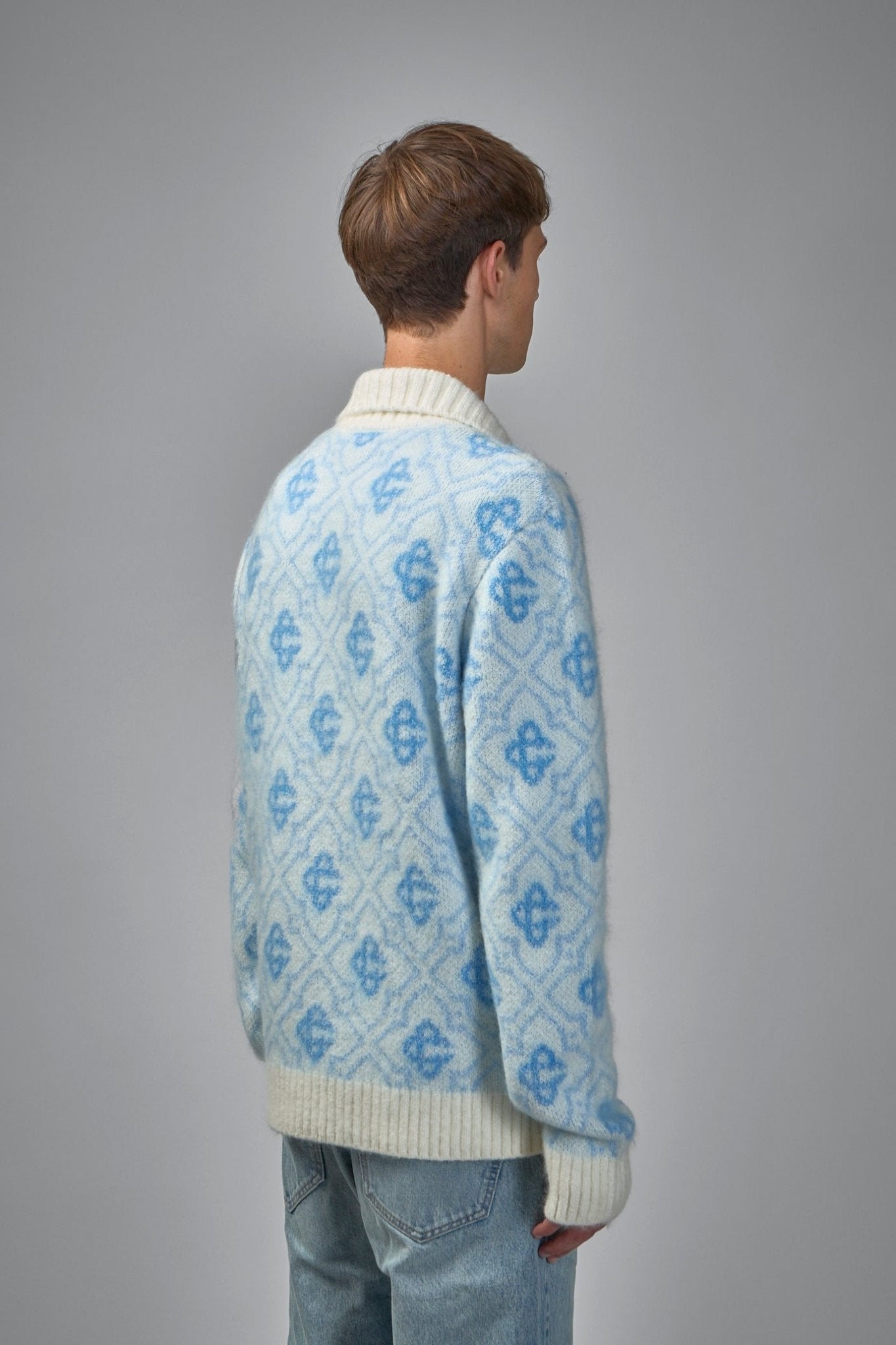 Casablanca - Mohair Monogram Zip Jumper - LABELS