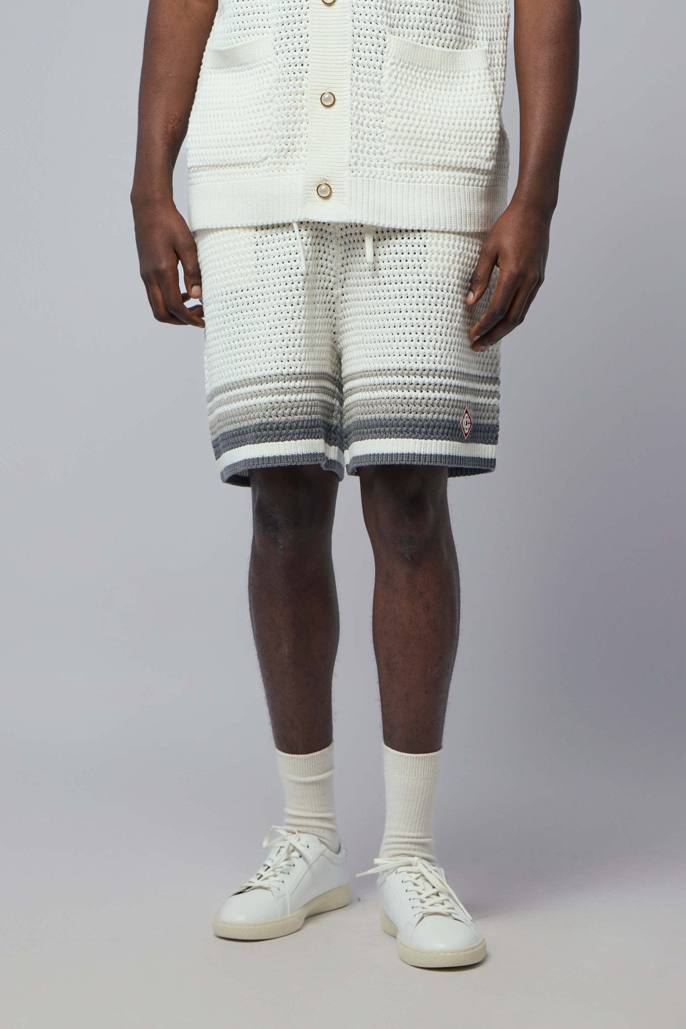 Casablanca - White / Grey Knitwear - LABELS