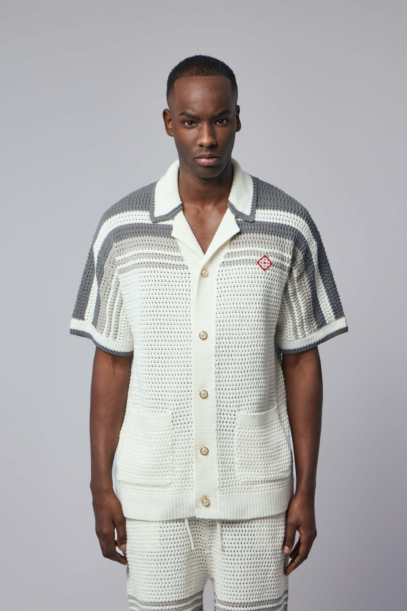 Casablanca - White / Grey Knitwear - LABELS