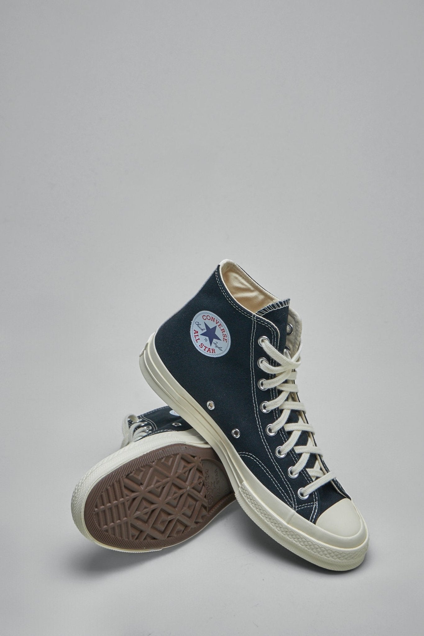 Comme des Garçons PLAY CONVERSE - Hi Top Small Red Heart - LABELS