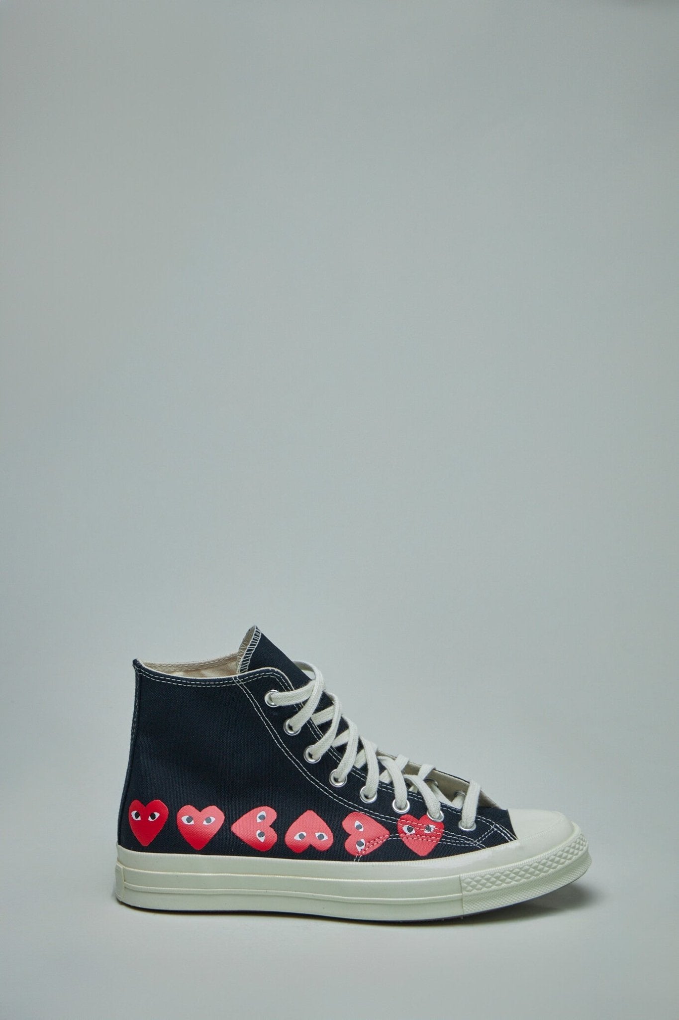 Comme des Garçons PLAY CONVERSE - Multi Heart High Top Shoes - LABELS