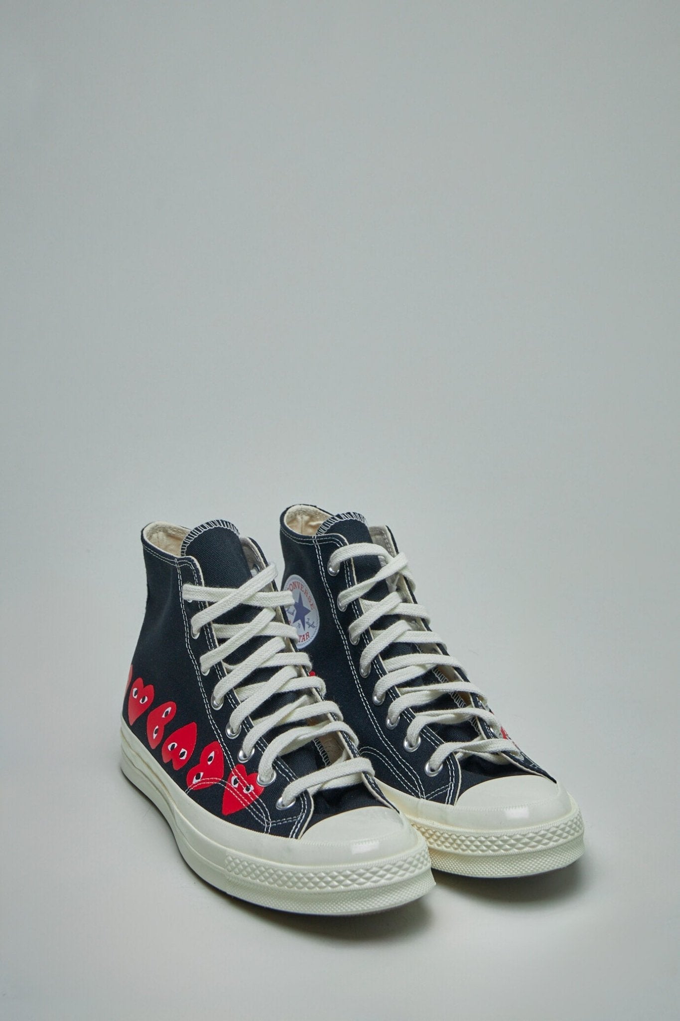 Comme des Garçons PLAY CONVERSE - Multi Heart High Top Shoes - LABELS