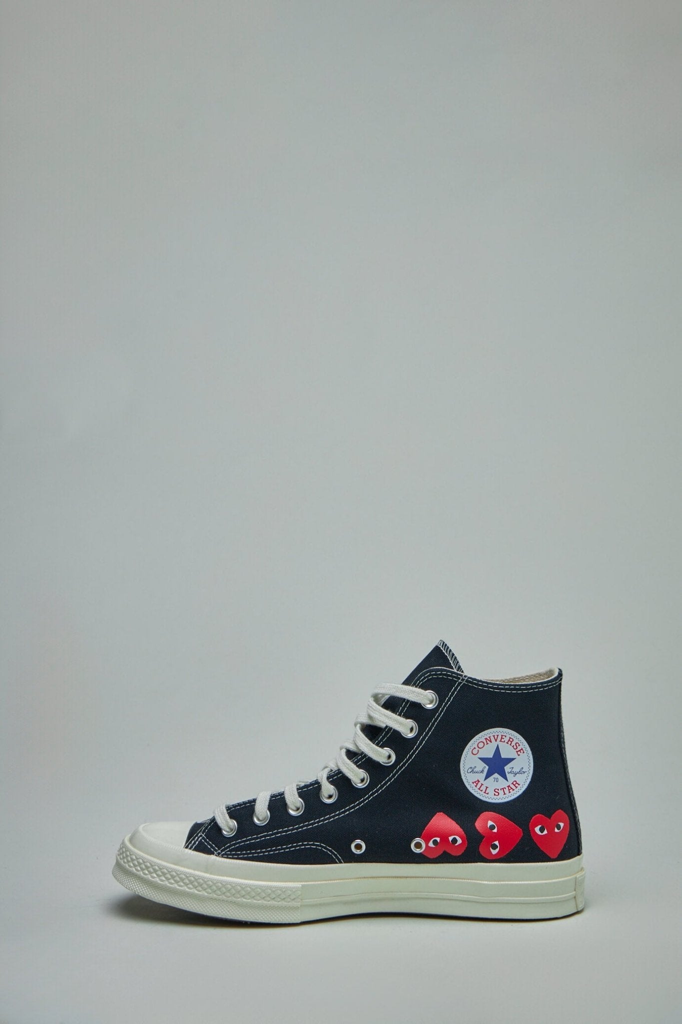 Comme des Garçons PLAY CONVERSE - Multi Heart High Top Shoes - LABELS
