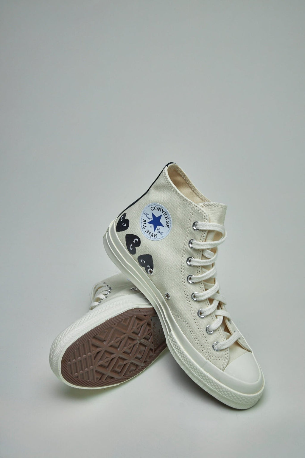Comme des Garçons PLAY CONVERSE - Multi Heart High Top Shoes - LABELS