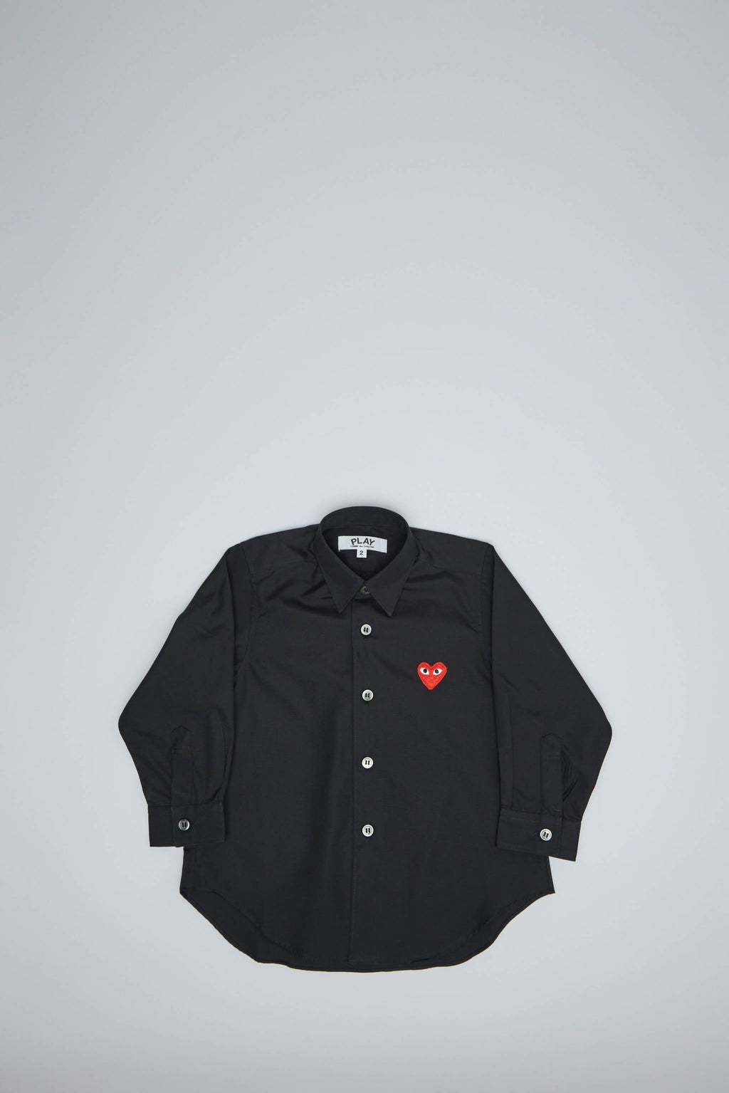 Comme des Garçons PLAY - Kids Shirt Red Emblem Woven - LABELS