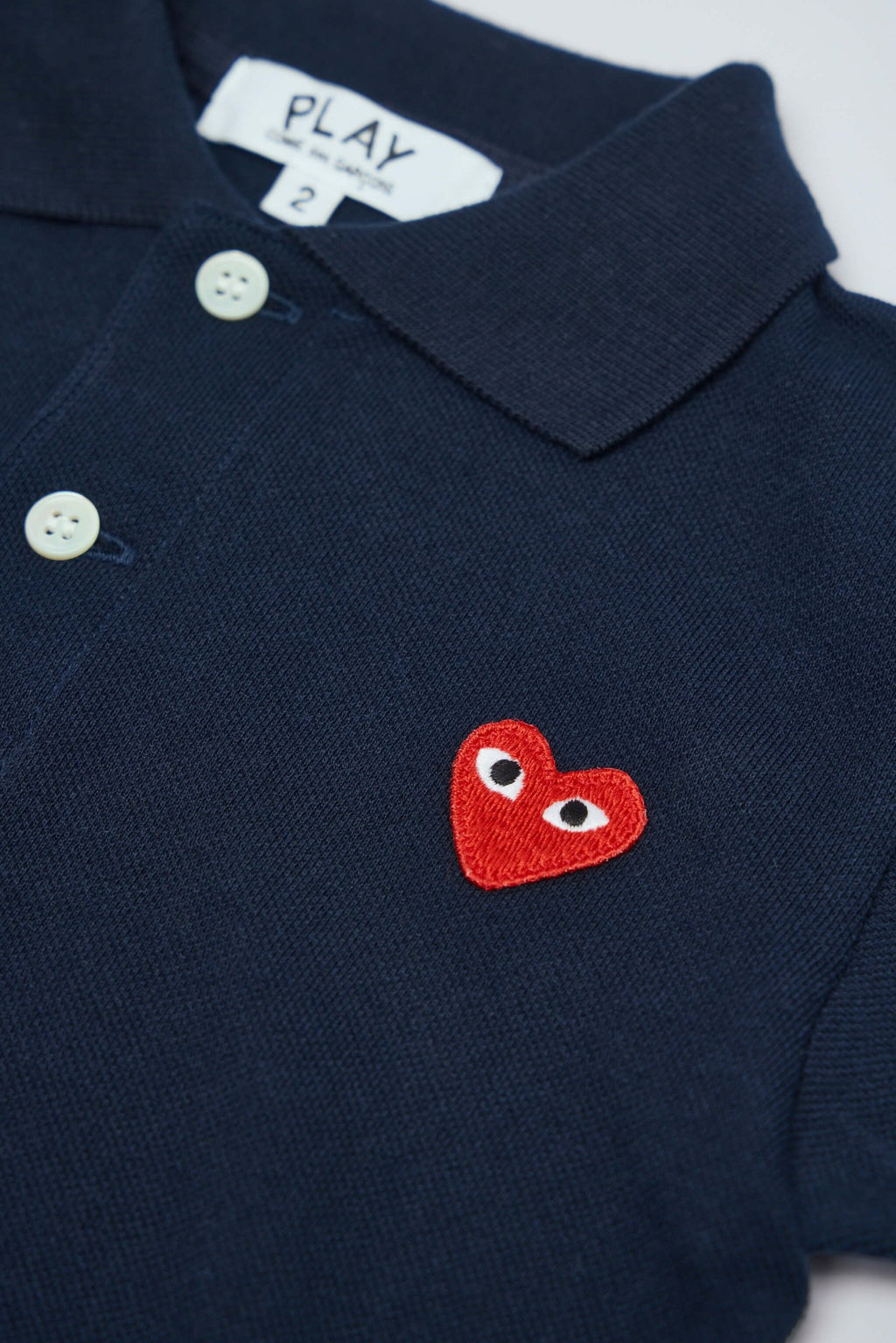 Comme des Garçons PLAY - Kids T-shirt Red Emblem Knit - LABELS
