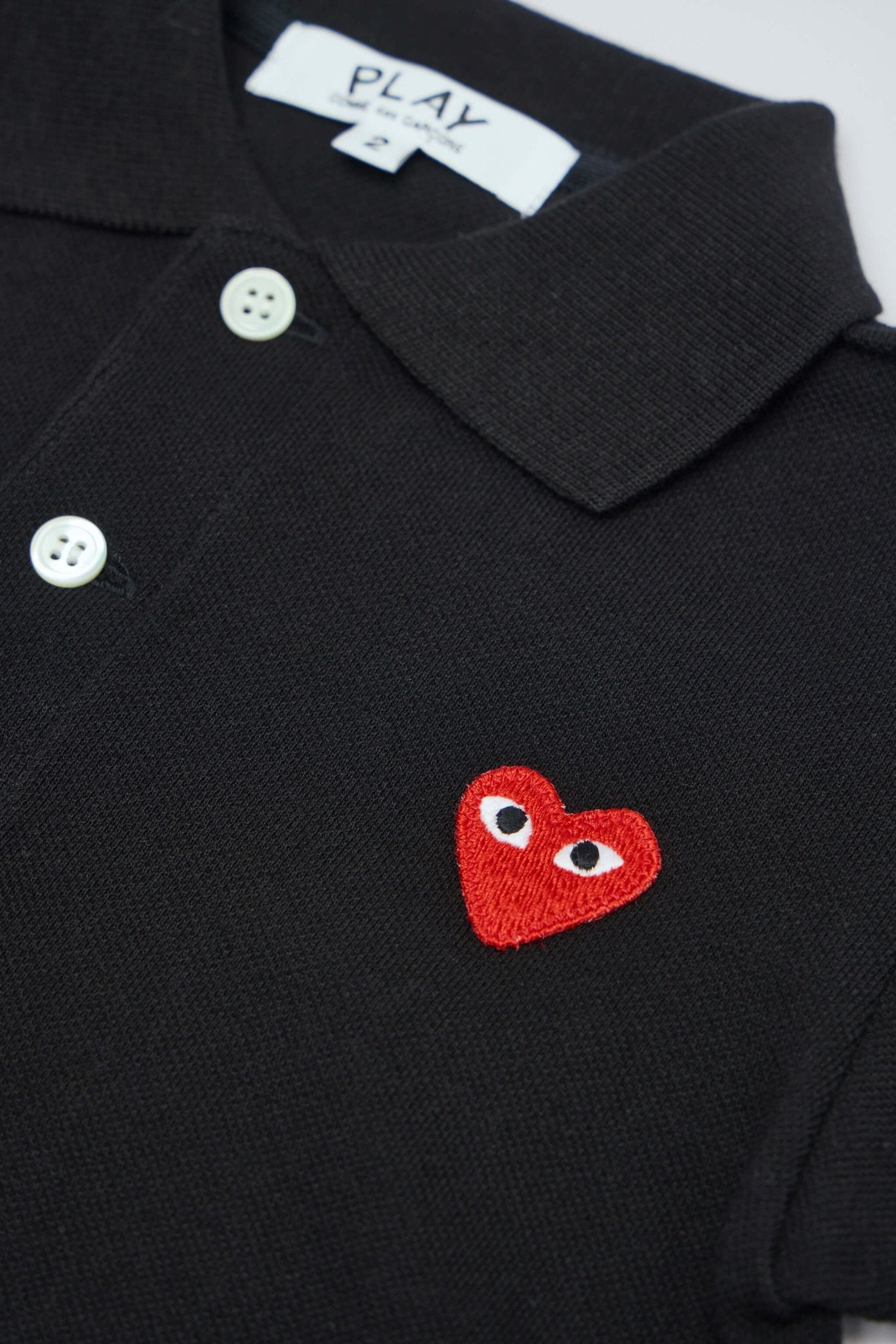 Comme des Garçons PLAY - Kids T-shirt Red Emblem Knit - LABELS