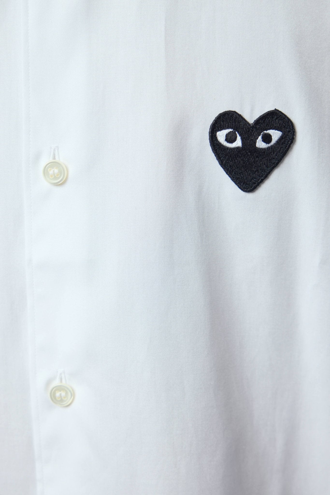 Comme des Garçons PLAY - Shirt Black Emblem Woven - LABELS