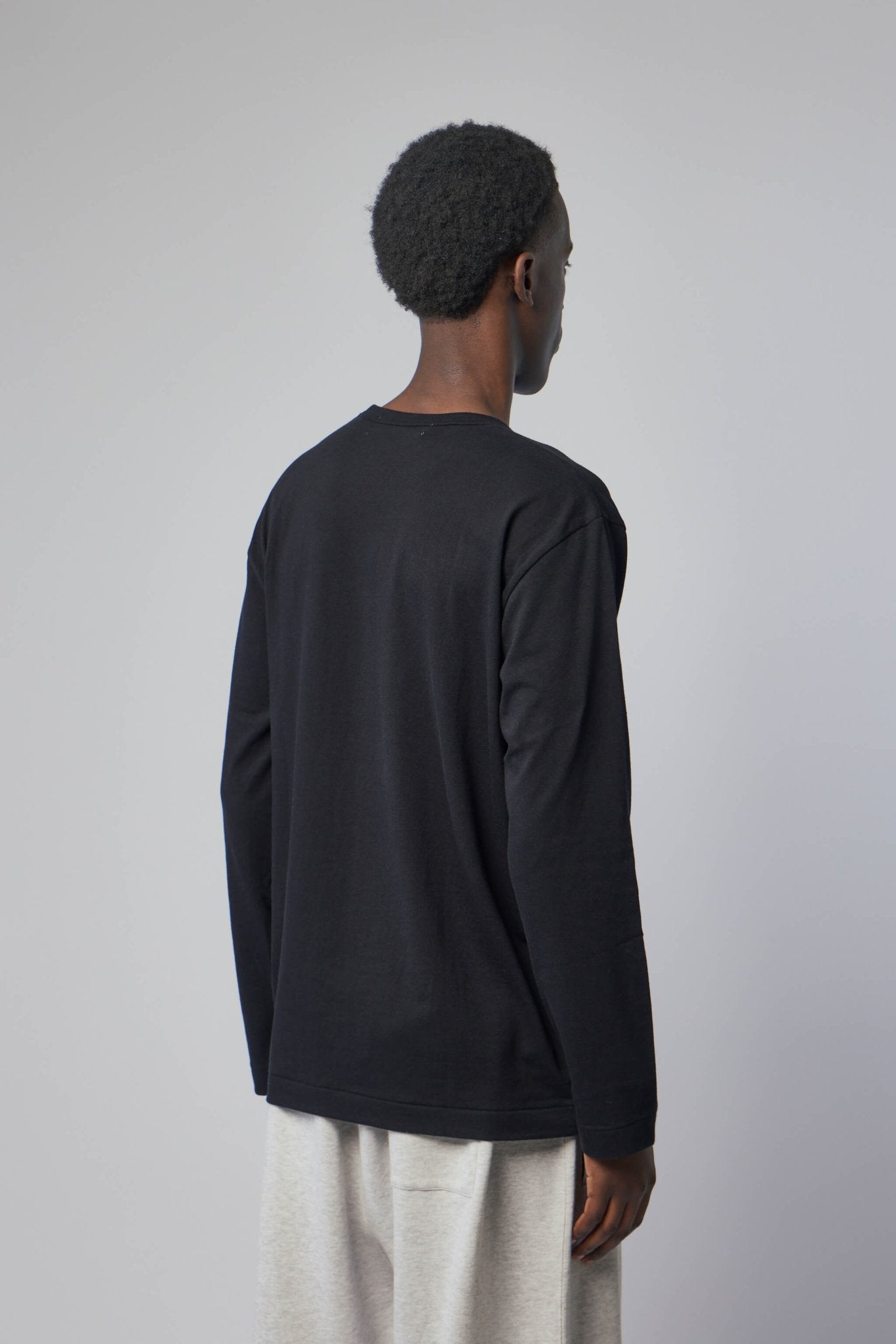 Comme des Garçons PLAY - T-shirt Black Emblem Knit - LABELS