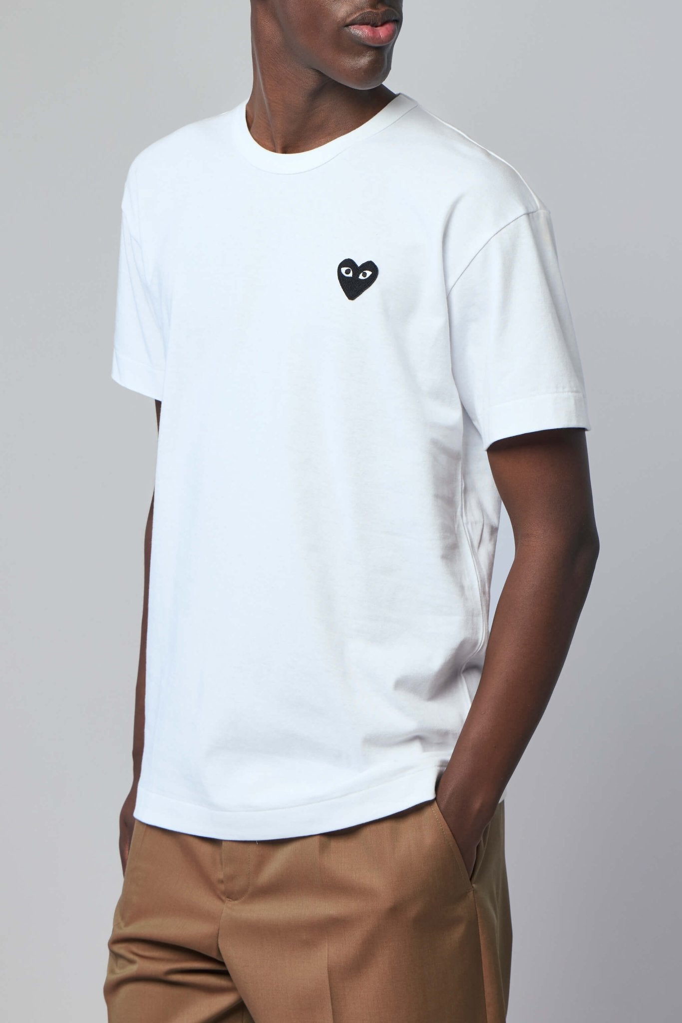 Comme des Garçons PLAY - T-shirt Black Knit - LABELS