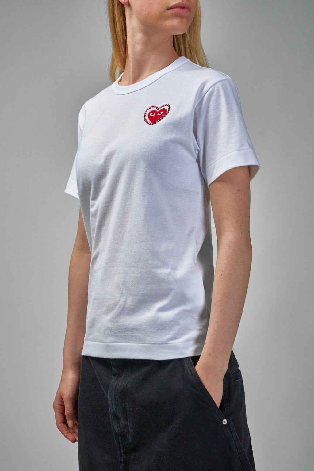 Comme des Garçons PLAY - T-Shirt Metalstone Metalstone Heart - LABELS