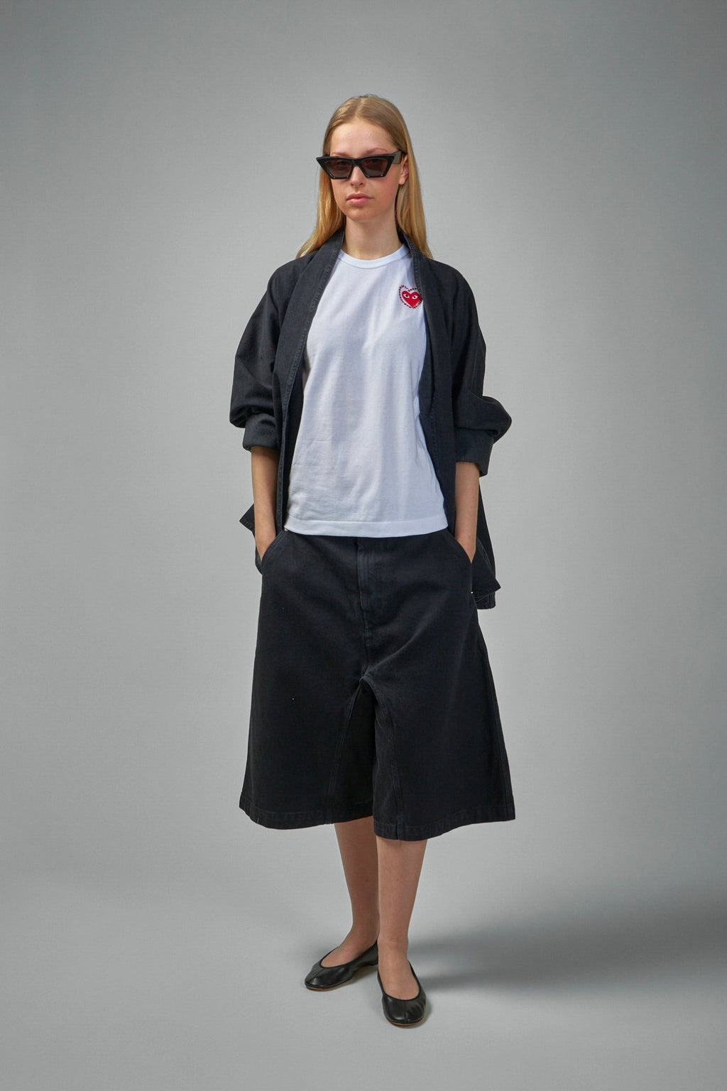 Comme des Garçons PLAY - T-Shirt Metalstone Metalstone Heart - LABELS