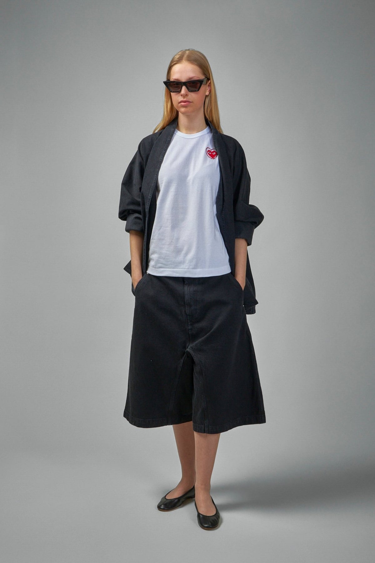 Comme des Garçons PLAY - T-Shirt Metalstone Metalstone Heart - LABELS