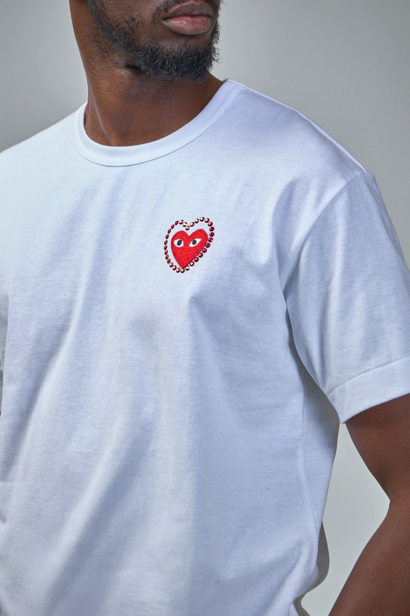 Comme des Garçons PLAY T-Shirts - Rhinestone Heart – LABELS