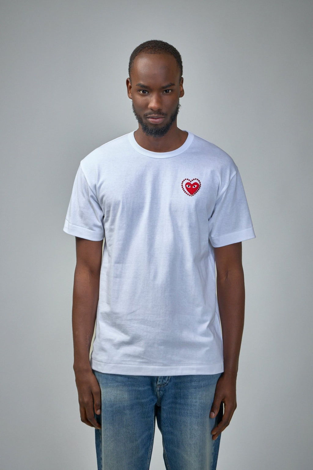 Comme des Garçons PLAY - T-Shirt Metalstone Metalstone Heart - LABELS