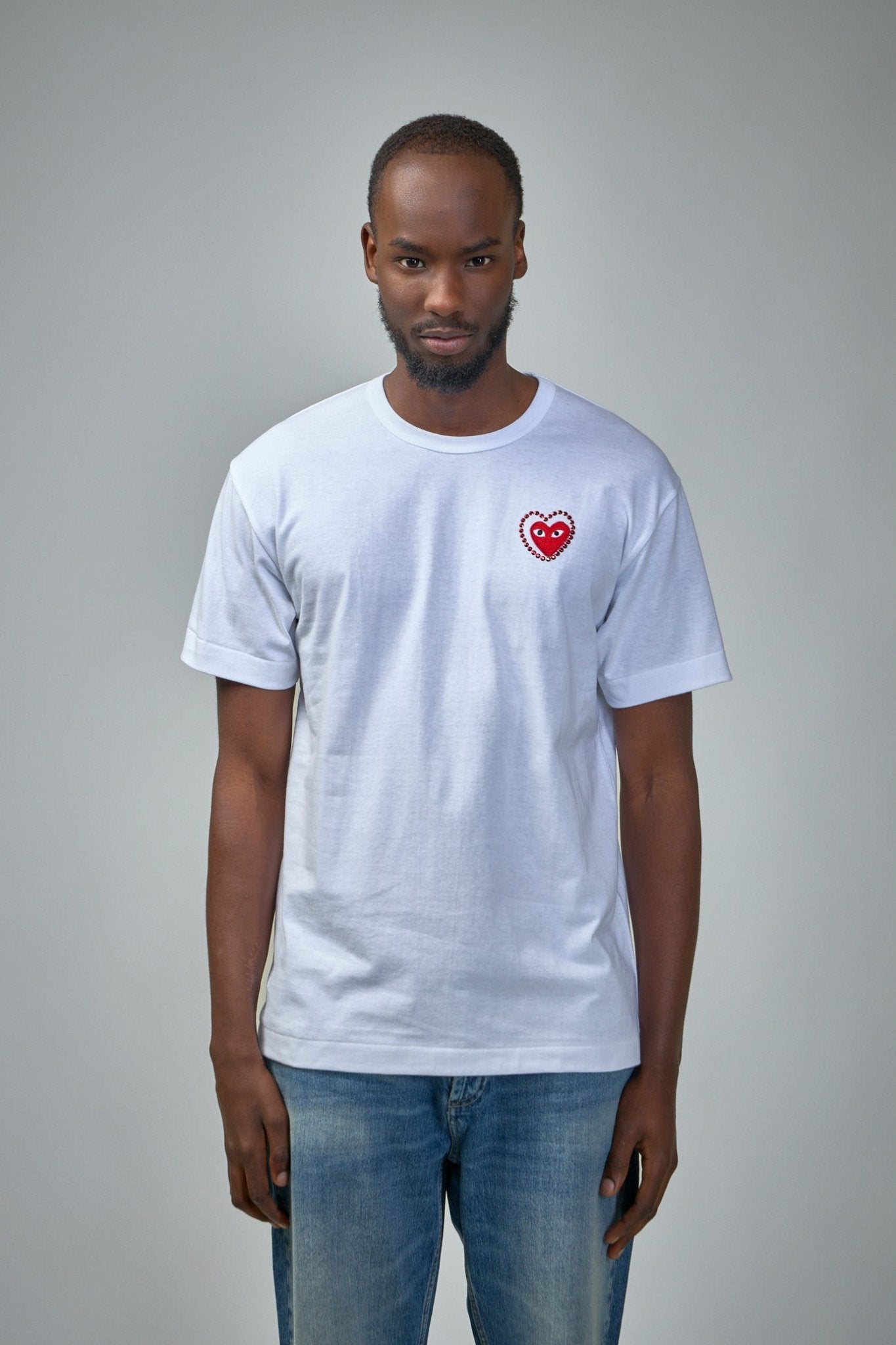 Comme des Garçons PLAY - T-Shirt Metalstone Metalstone Heart - LABELS